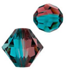 SWAROVSKI ELEMENTS BLUE ZIRCON/BURGUNDY BLEND